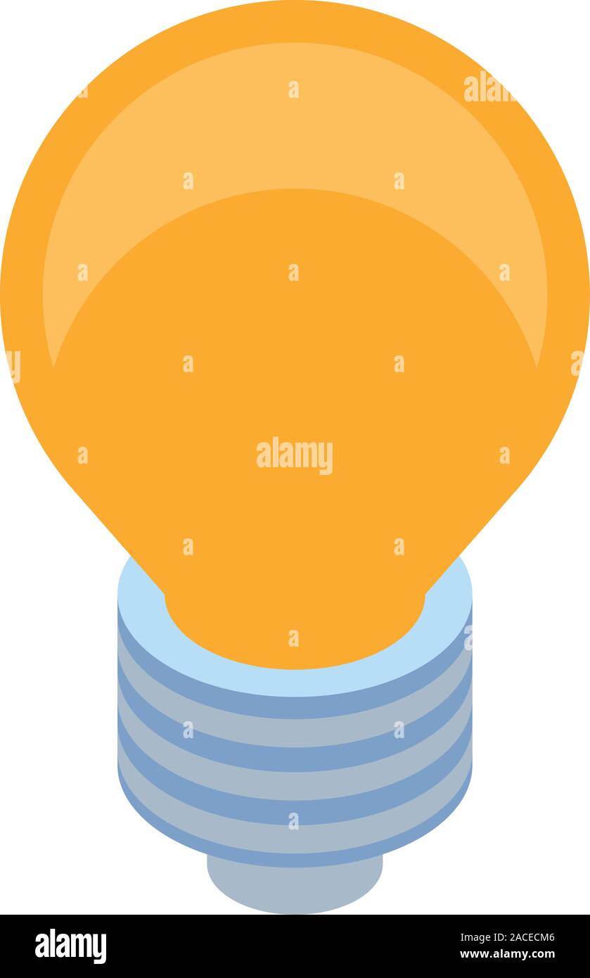 Idea bulb icon, isometric style Stock Vector Image & Art - Alamy