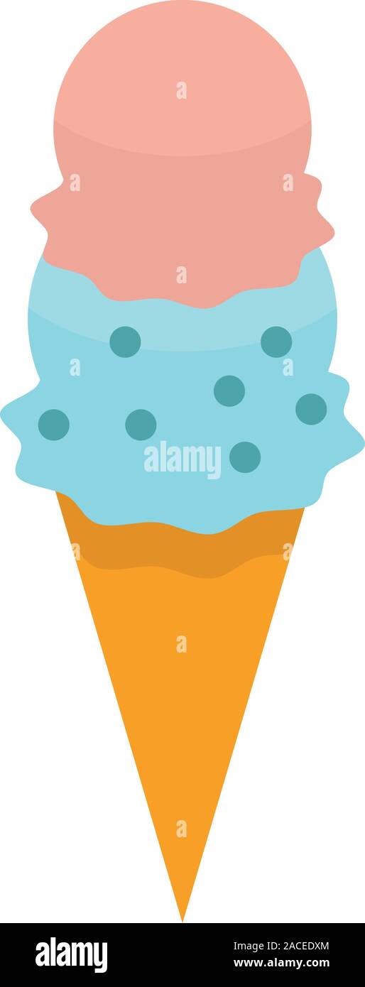 Shake ice cream icon, isometric style Stock Vector