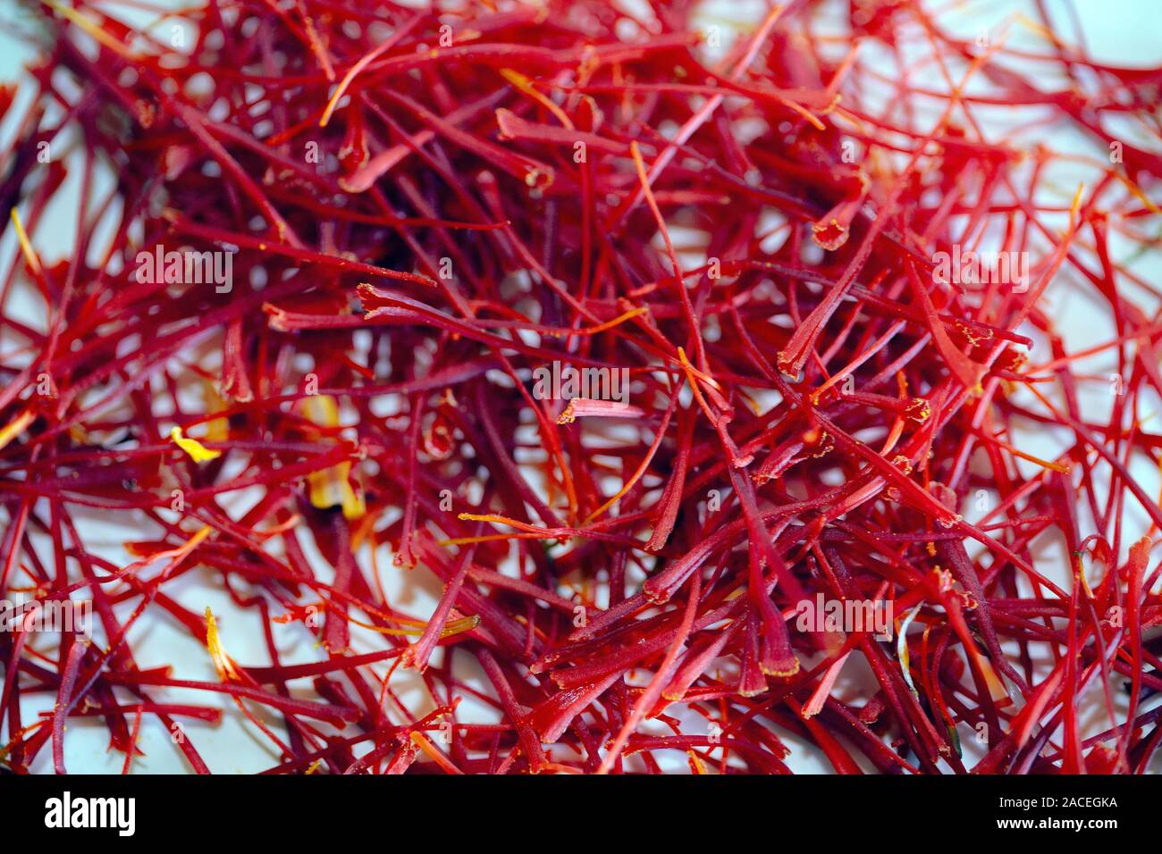 Saffron flowers and pistils Stock Photo Alamy