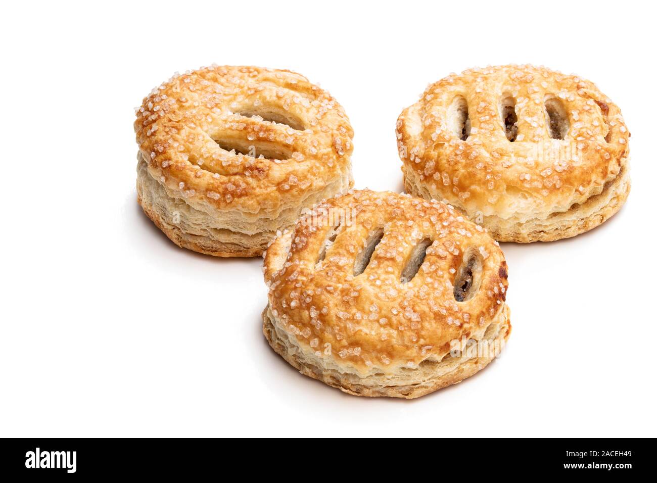 Christmas butter mince pies isolated on white Stock Photo - Alamy