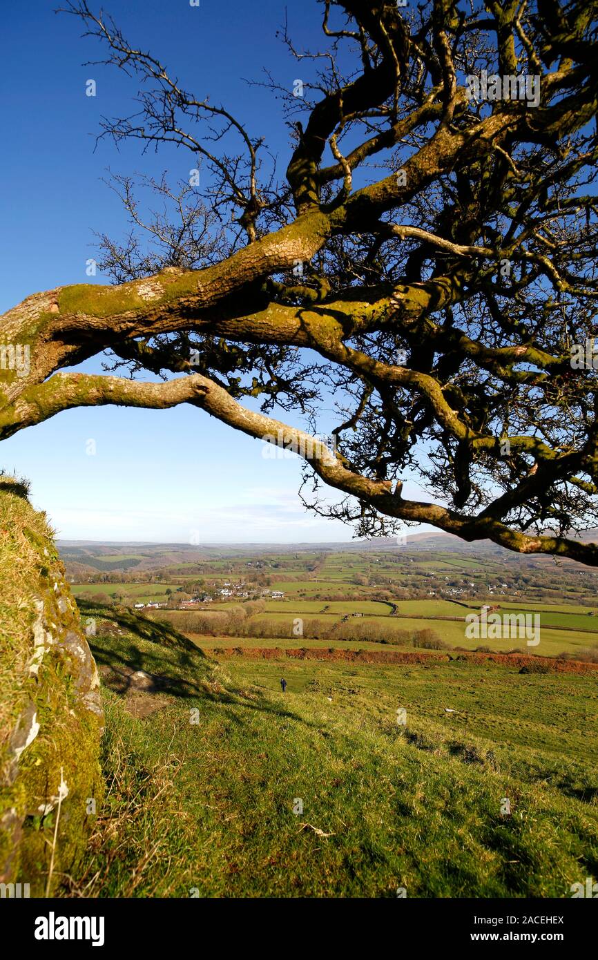 View from St. Michael's Church on Brentor near Tavistock in Devon