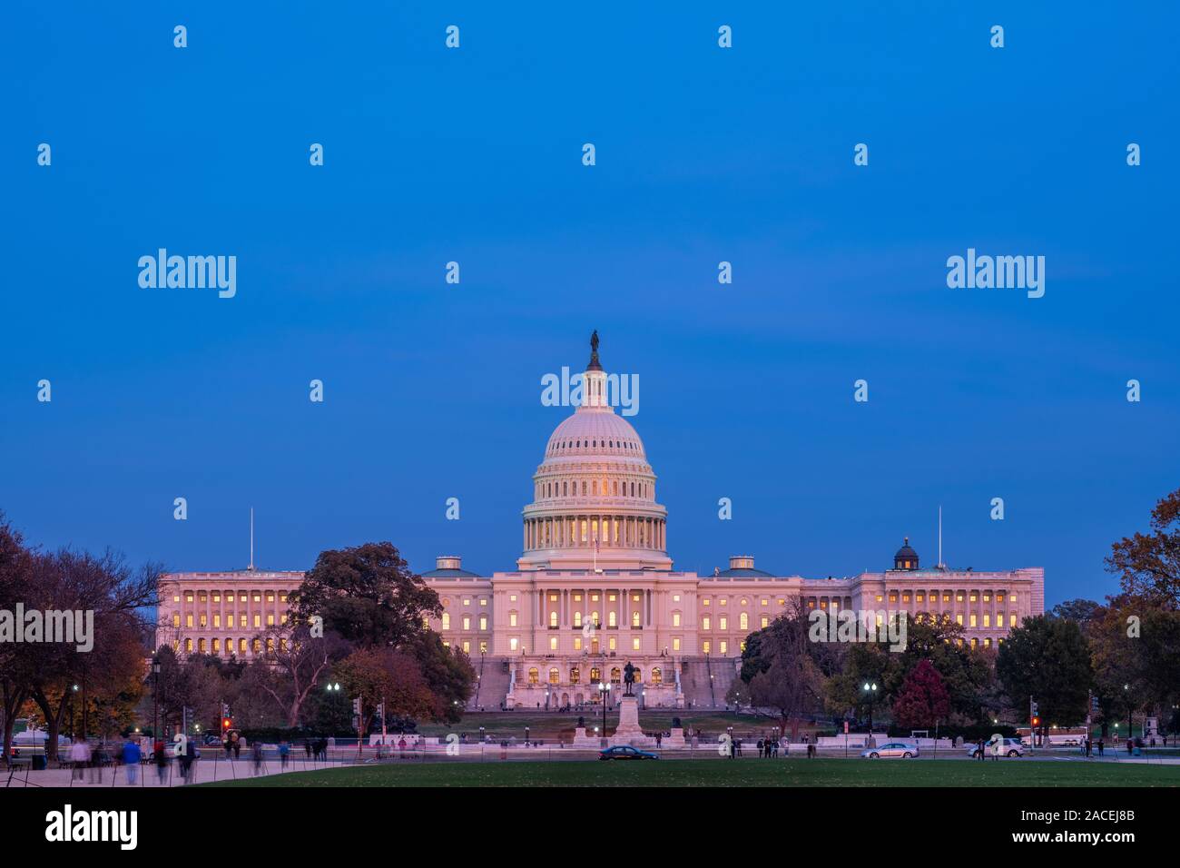 Exterior of the United States Capitol Building Stock Photo