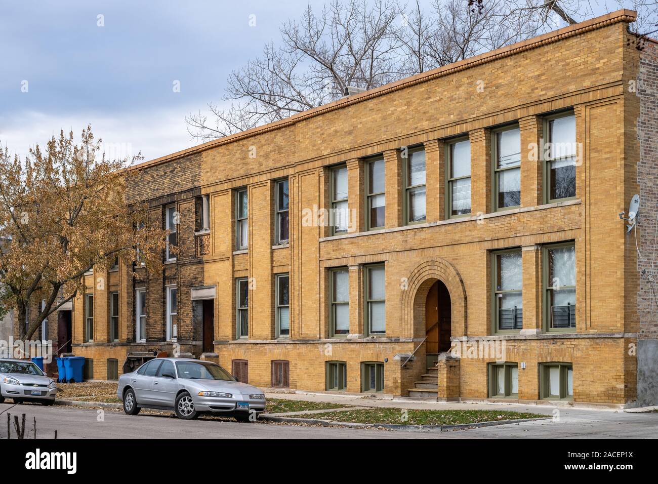 Residential building in the East Garfield Park neighborhood Stock Photo