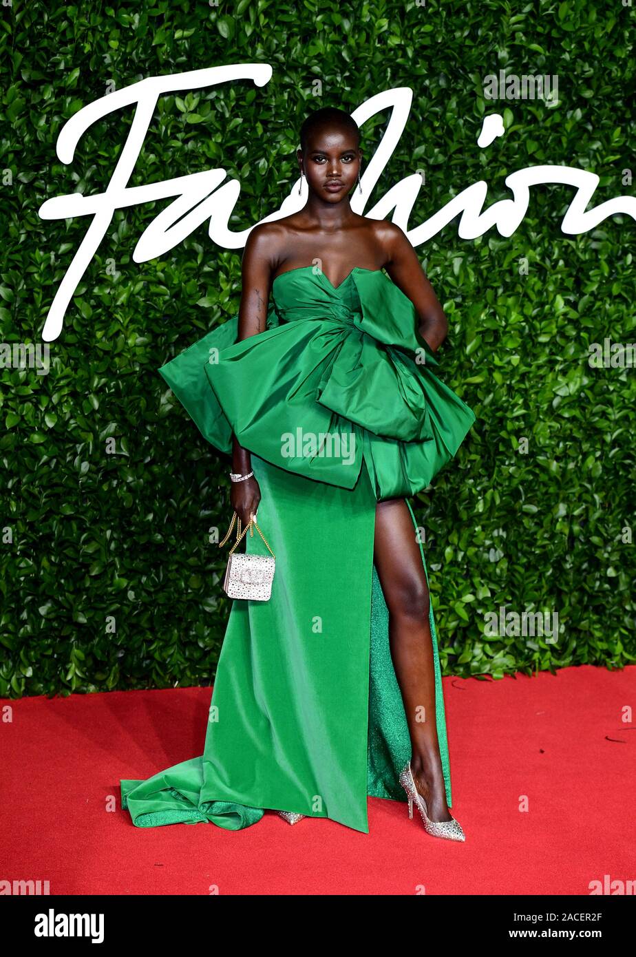 Adut Akech attending the Fashion Awards 2019 at the Royal Albert Hall, Kensington Gore, London. Stock Photo
