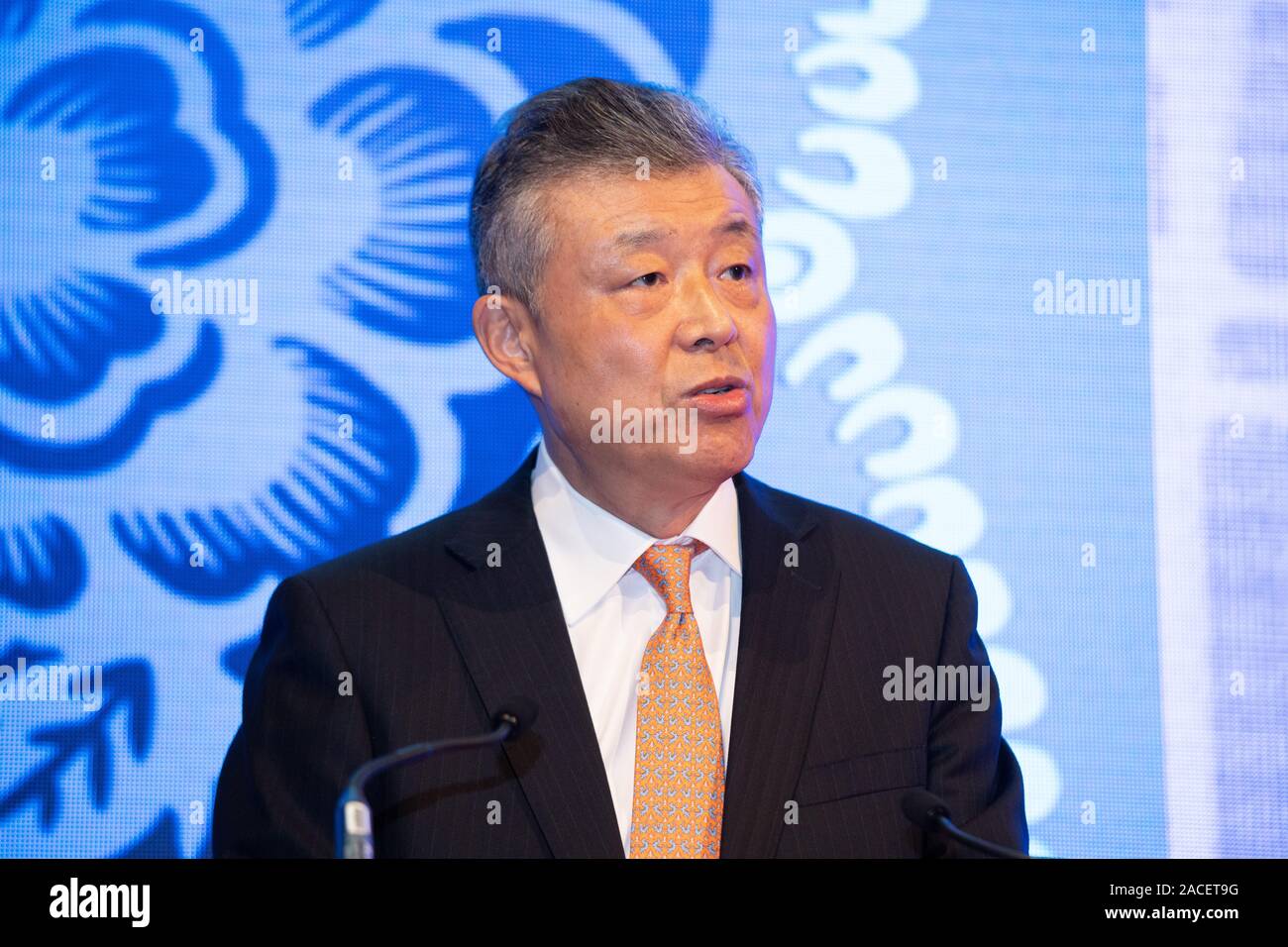 H.E. Ambassador Liu Xiaoming at the Opening Ceremony of China CITIC Bank London Branch Stock Photo