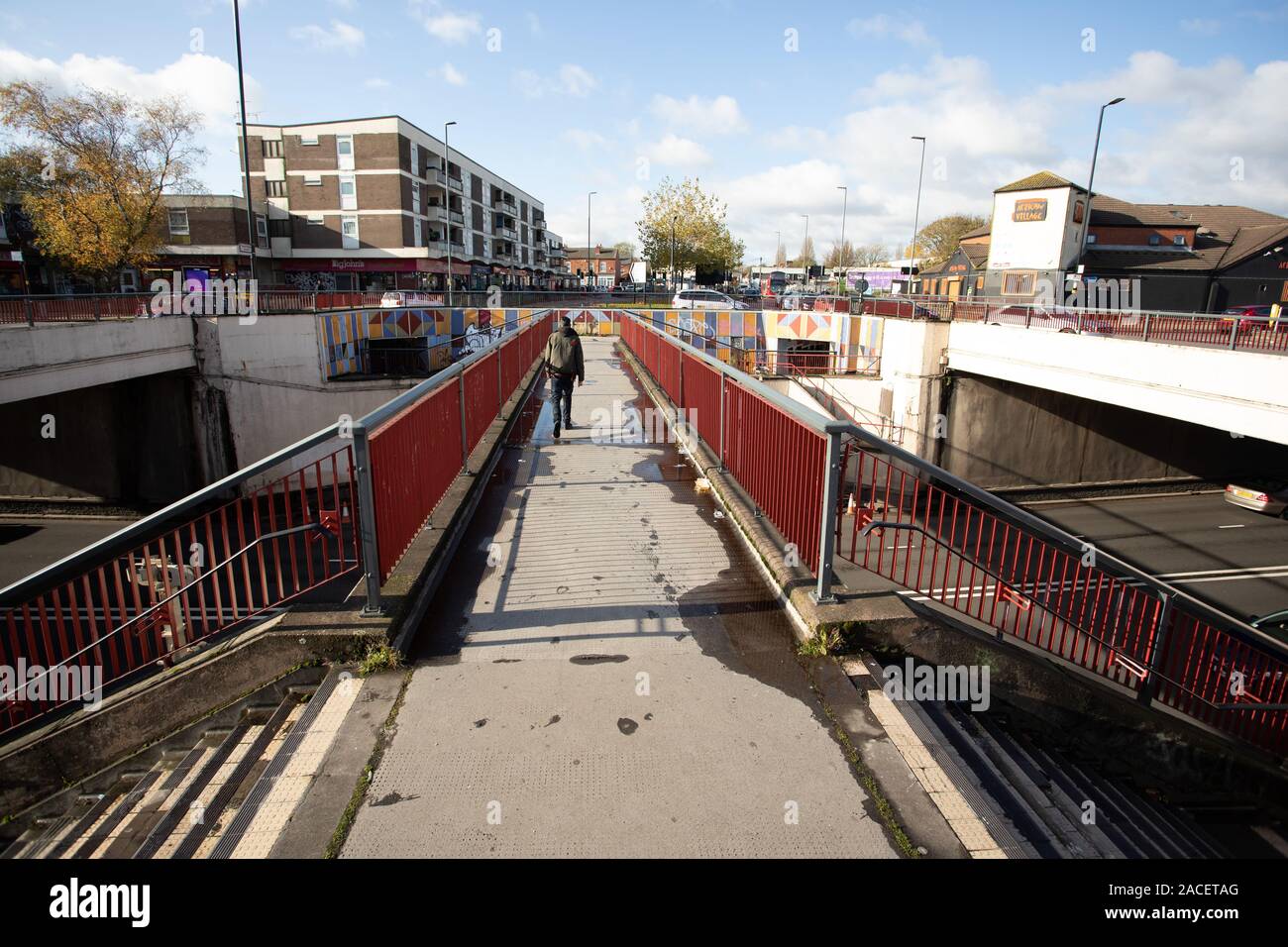 The underpass at Perry Barr shopping centre, Birmingham Stock Photo Alamy