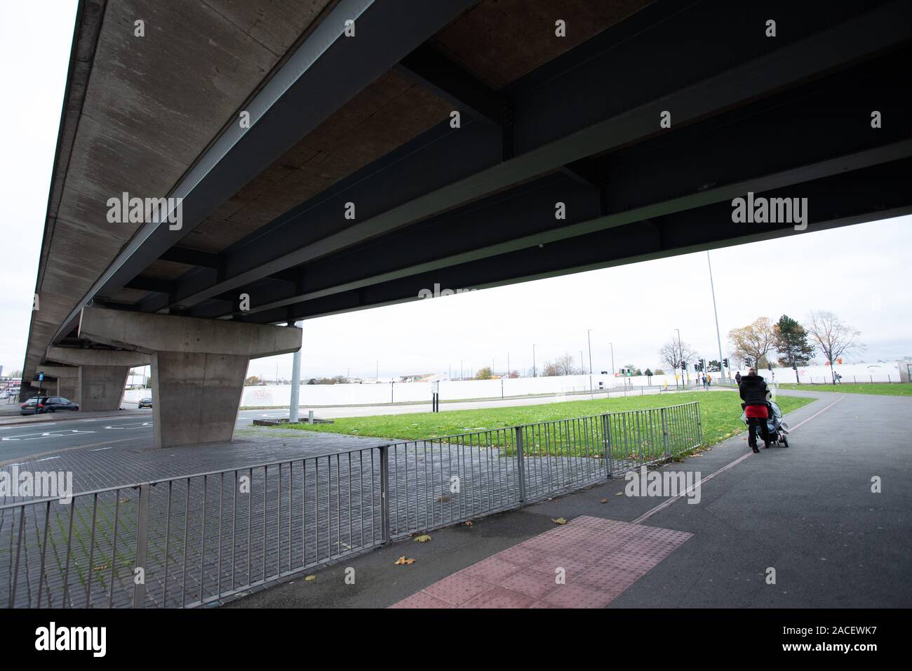The Birmingham Perry Barr Flyover part of the Walsall Road. The Flyover