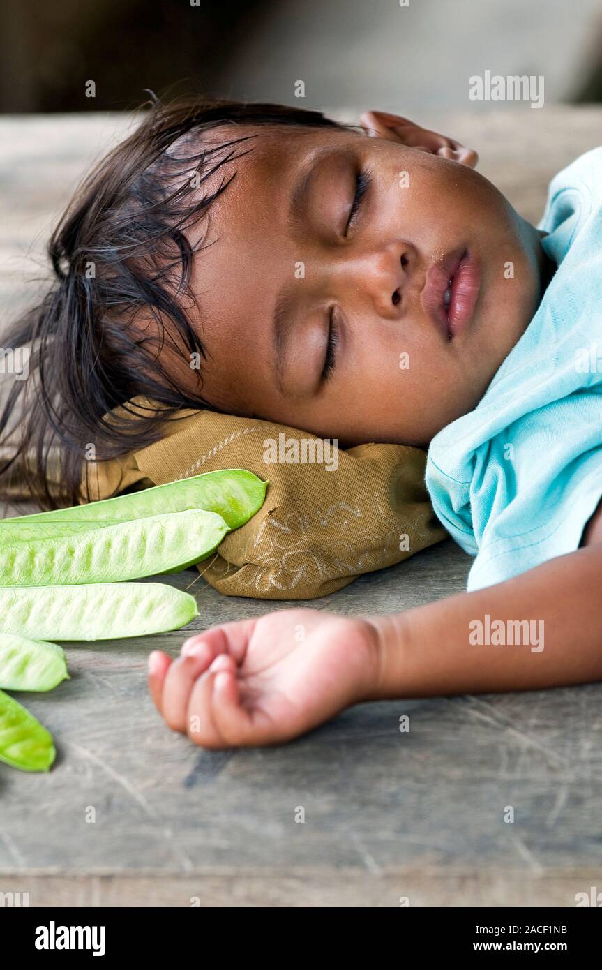 Karo boy. The Karo people are the indigenous people of the Karo Plateau