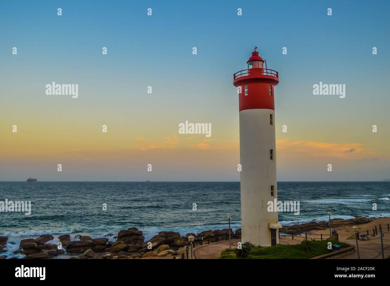 Umhlanga Lighthouse one of the worl'd iconic lighthouses in Durban