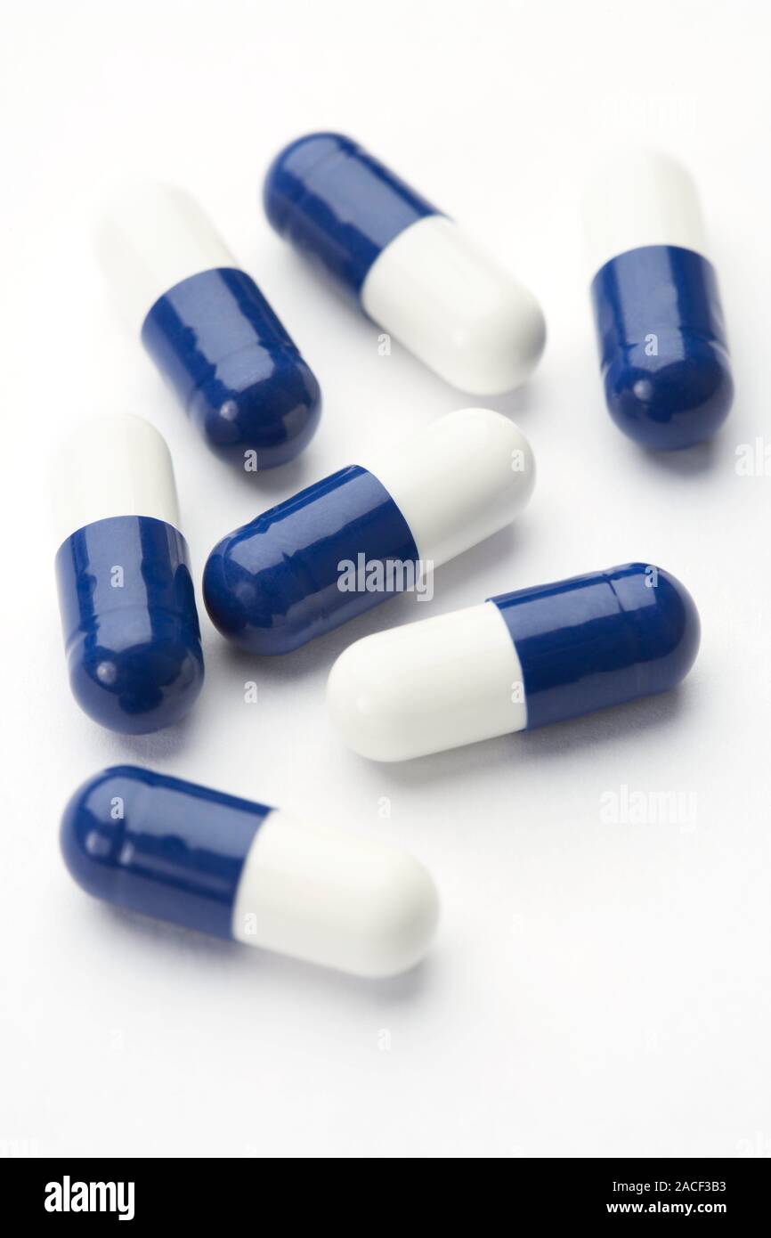 Paracetamol capsules. Also known as acetaminophen, this is a