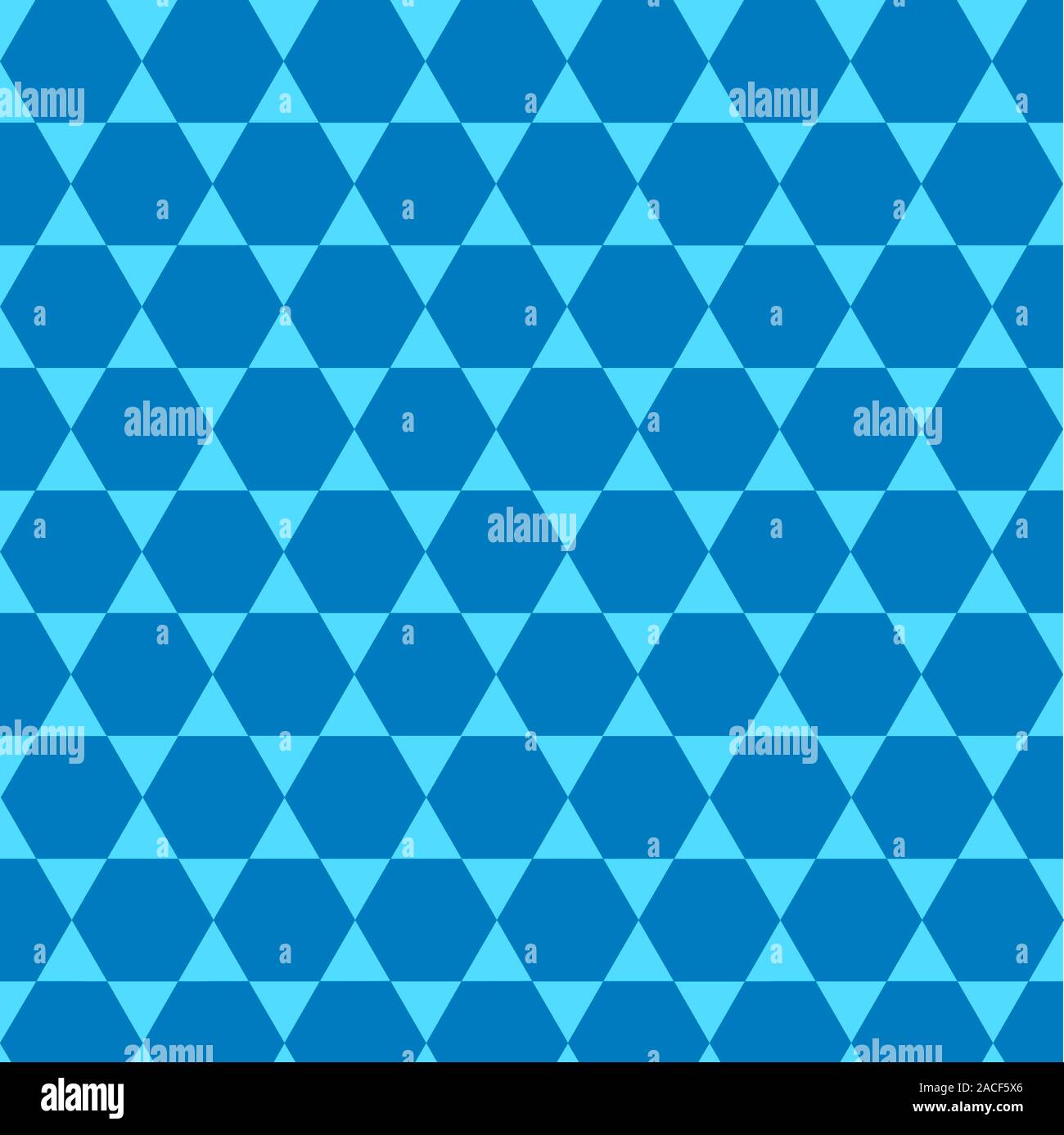 Uniform tiling pattern. This tiling pattern is called trihexagonal tiling and has two triangles and two hexagons on each vertex (corner). It is semire Stock Photo