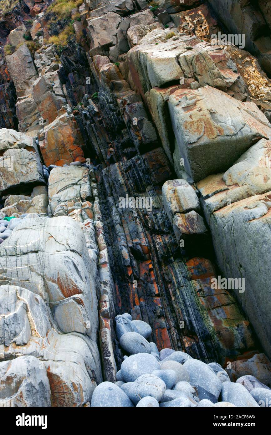 Coastal rocks. Photographed near Abbotsham in Devon, UK Stock Photo - Alamy