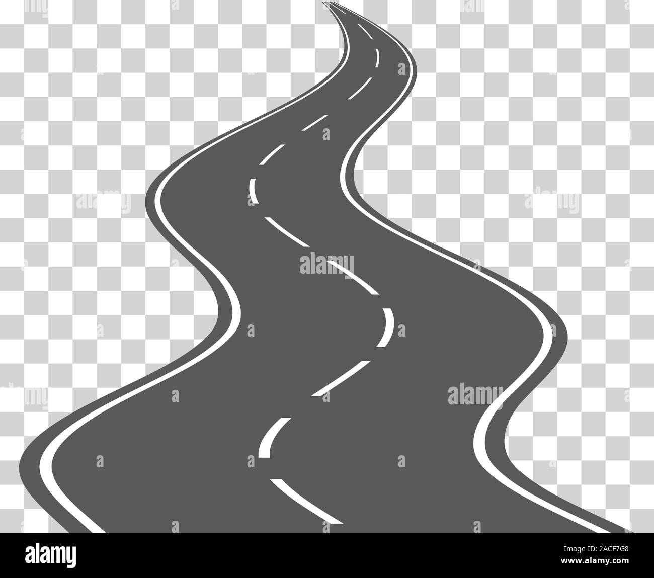 Vector winding road isolated on transparent background. Vector EPS 10 ...