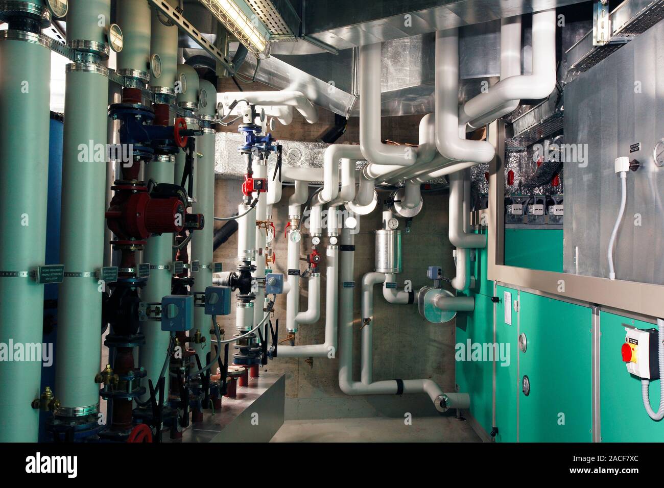 Hospital boiler room Stock Photo Alamy