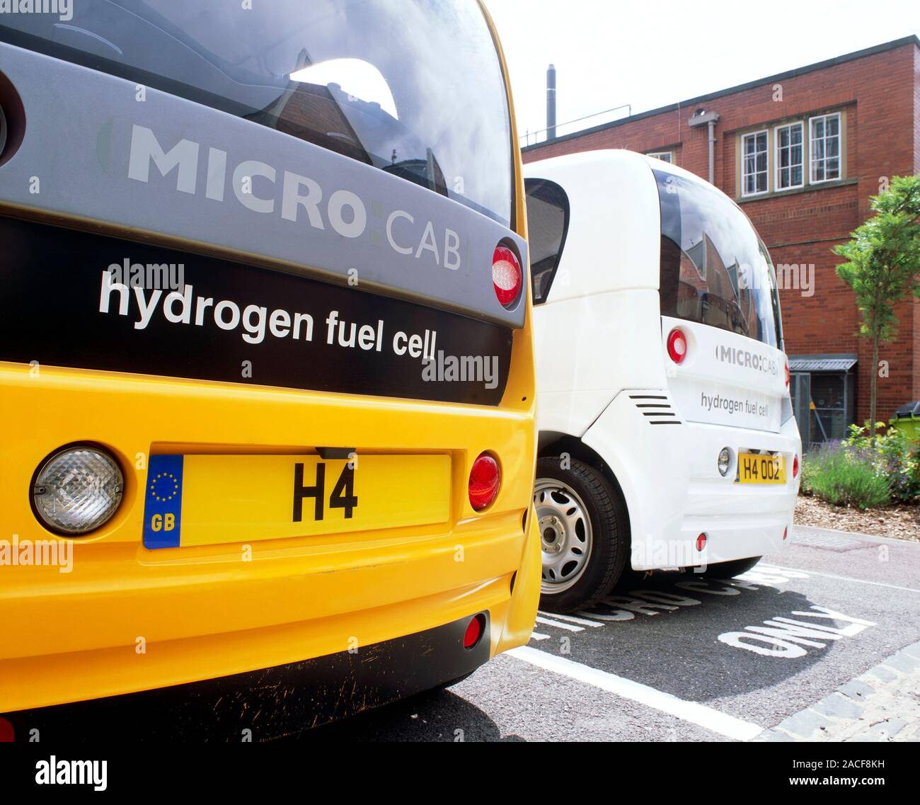 Hydrogen fuel cell cars that have been developed as part of a research