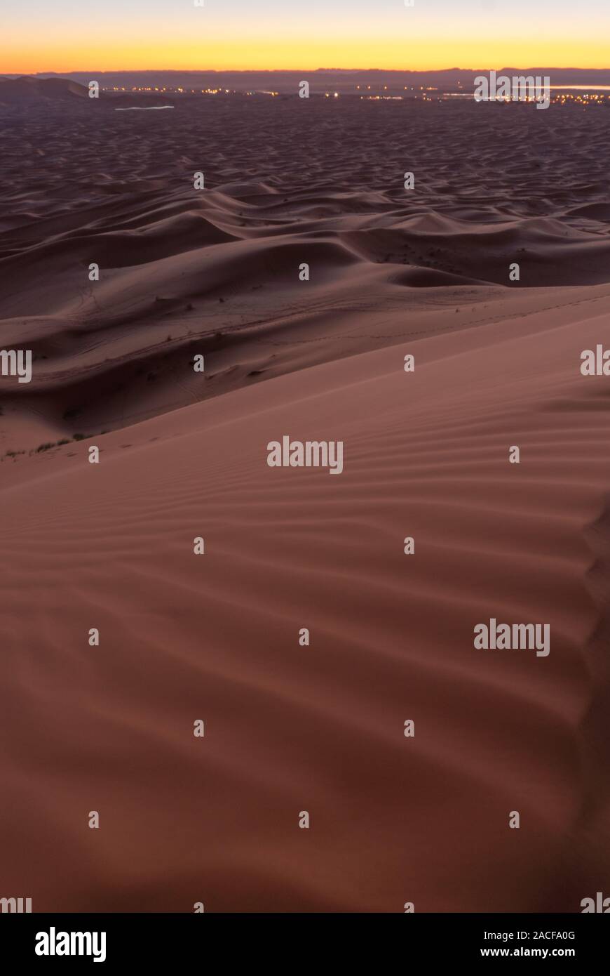 Sand dunes of Erg Chebbi in the Sahara Desert, Morocco Stock Photo