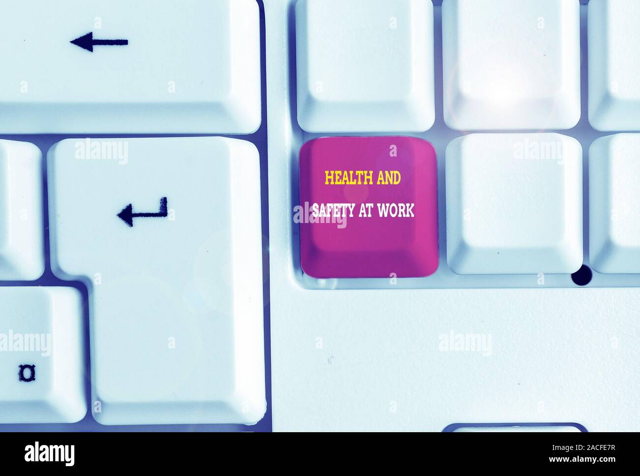Text sign showing Health And Safety At Work. Business photo text Secure ...