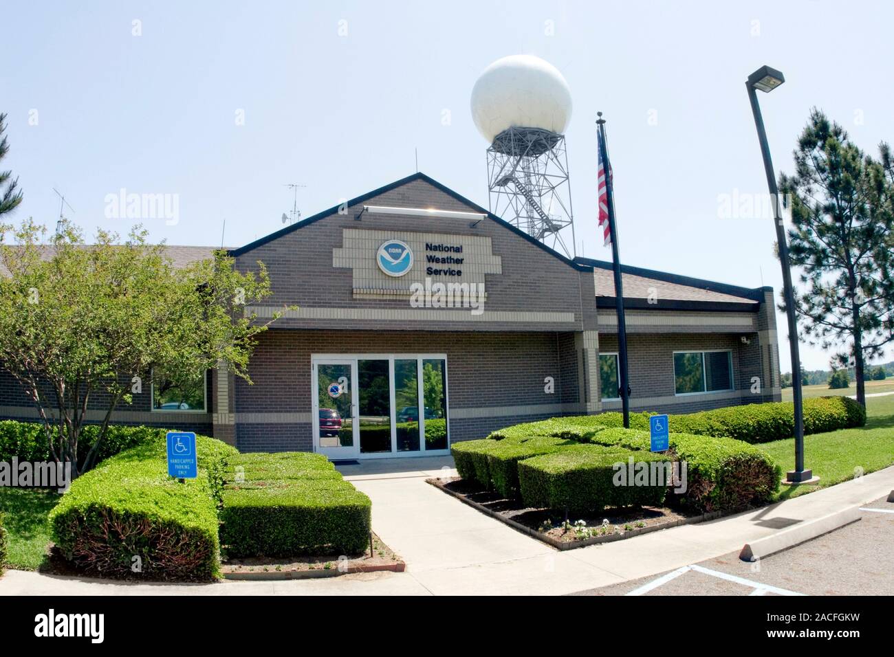 Local weather forecast office (WFO). Office building of the National