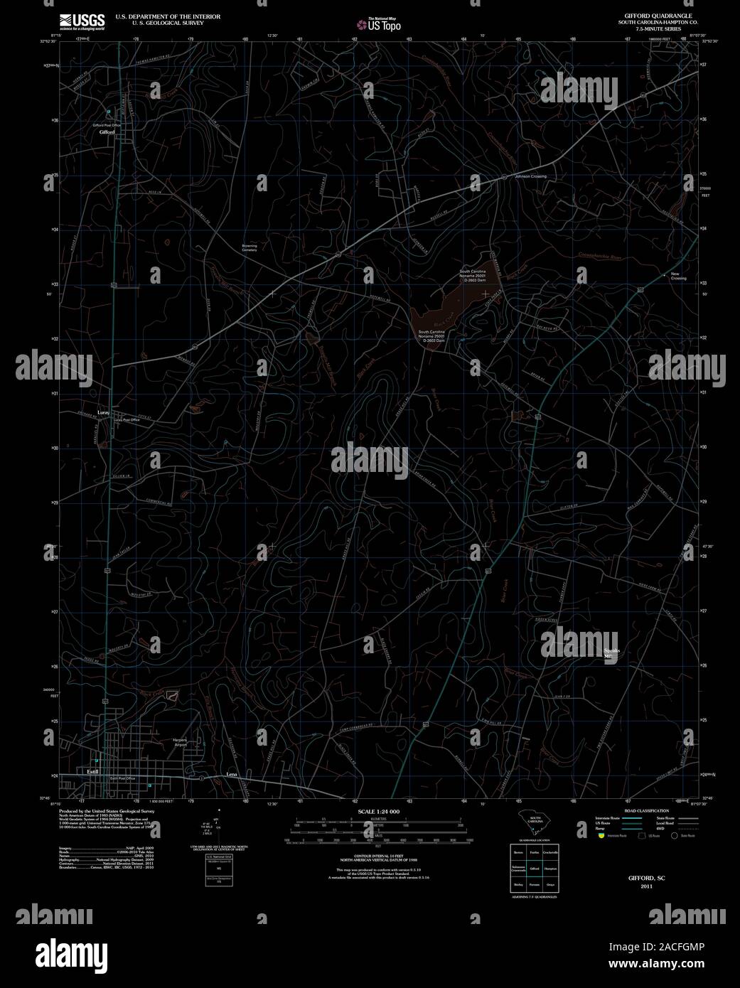 Map of gifford hires stock photography and images Alamy