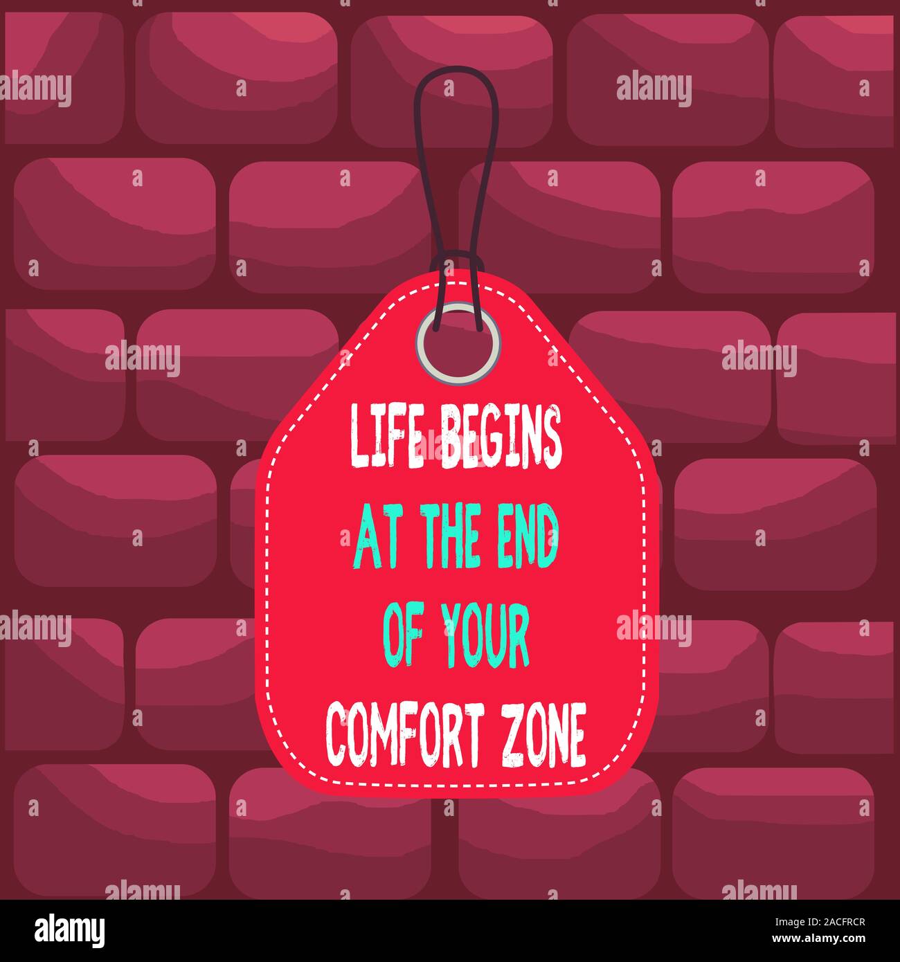 Handwriting Text Life Begins At The End Of Your Comfort Zone