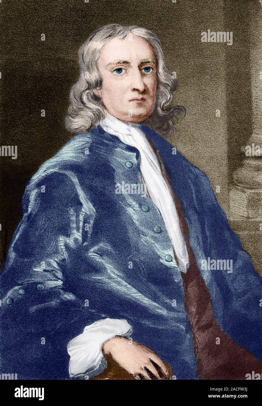 Isaac Newton. Engraving of the English physicist, mathematician and