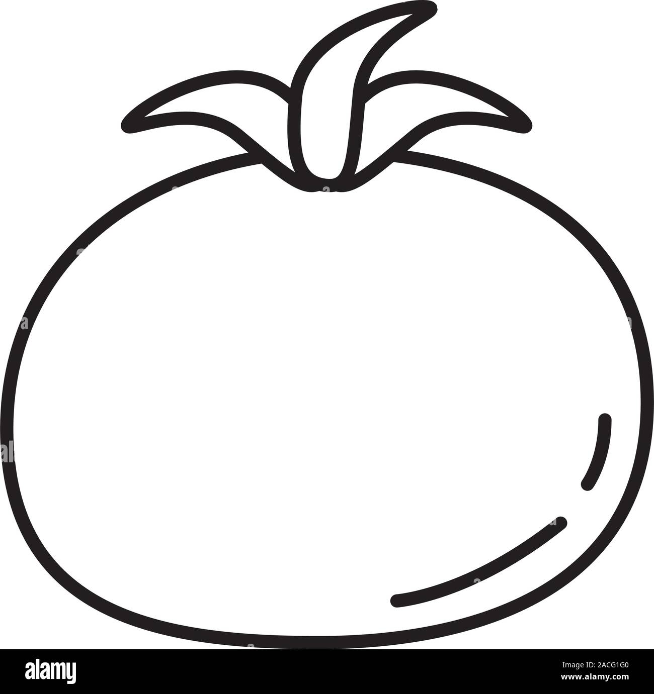 fresh tomato vegetable healthy food icon Stock Vector Image & Art - Alamy