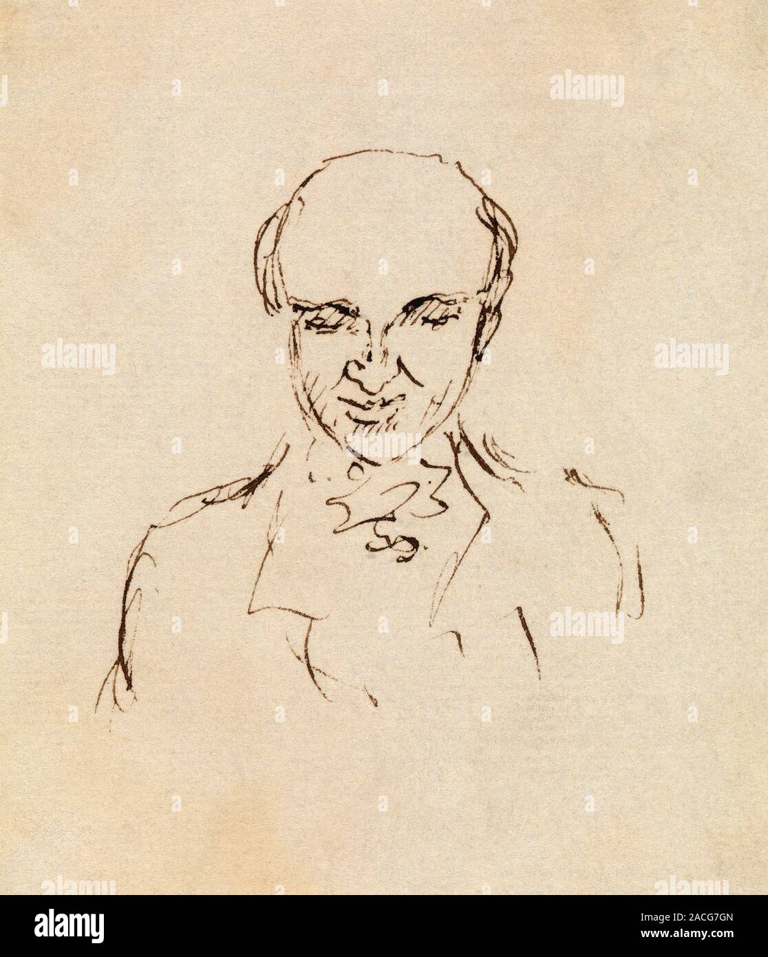 Sketch of Arthur Aikin (17731854), English mineralogist. Aiken was