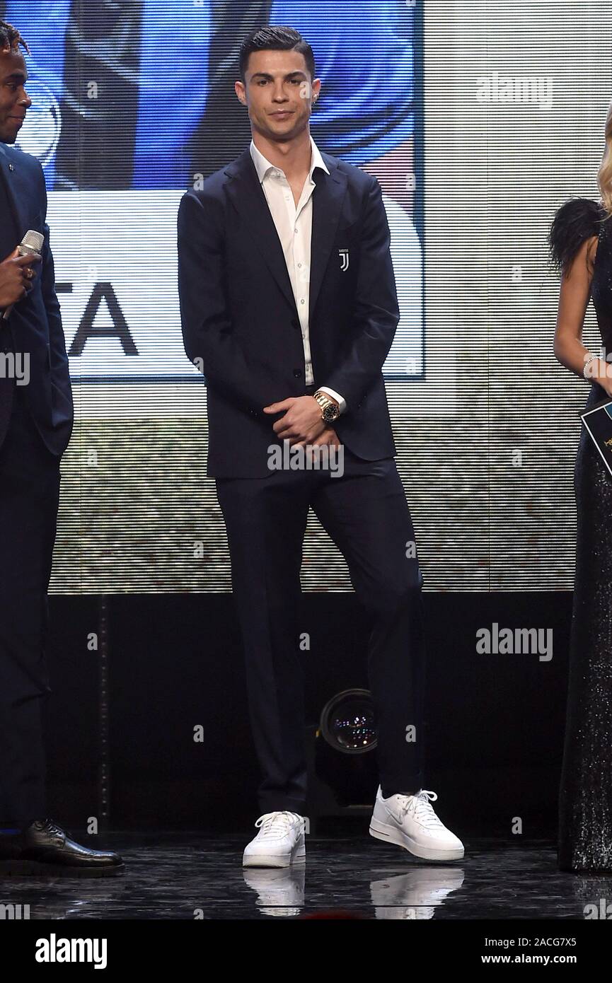 Milan, Italy. 02nd Dec, 2019. Milan, Award ceremony for the best football  player of "Serie A" 2018/19 season - Cristiano Ronaldo Credit: Independent  Photo Agency/Alamy Live News Stock Photo - Alamy