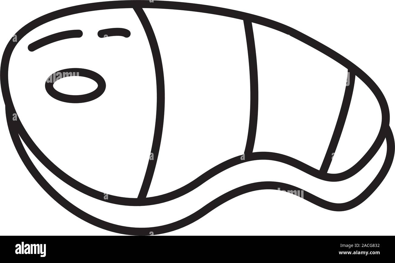 delicious meat steak isolated icon Stock Vector Image & Art - Alamy