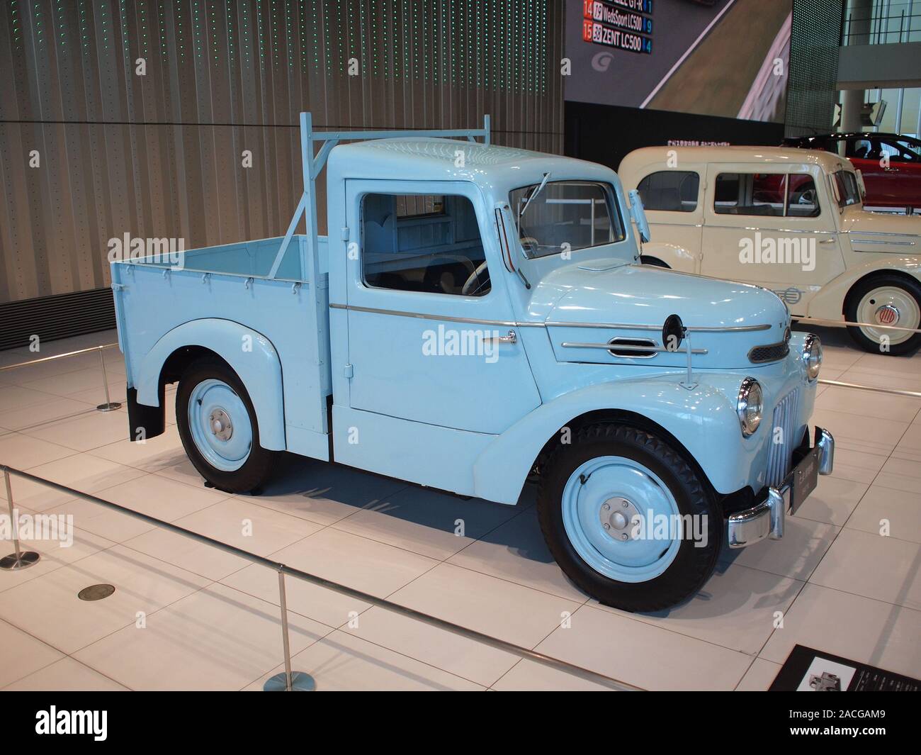 1947 Nissan TAMA Pickup Truck at the Nissan Global Headquarters Gallery Stock Photo