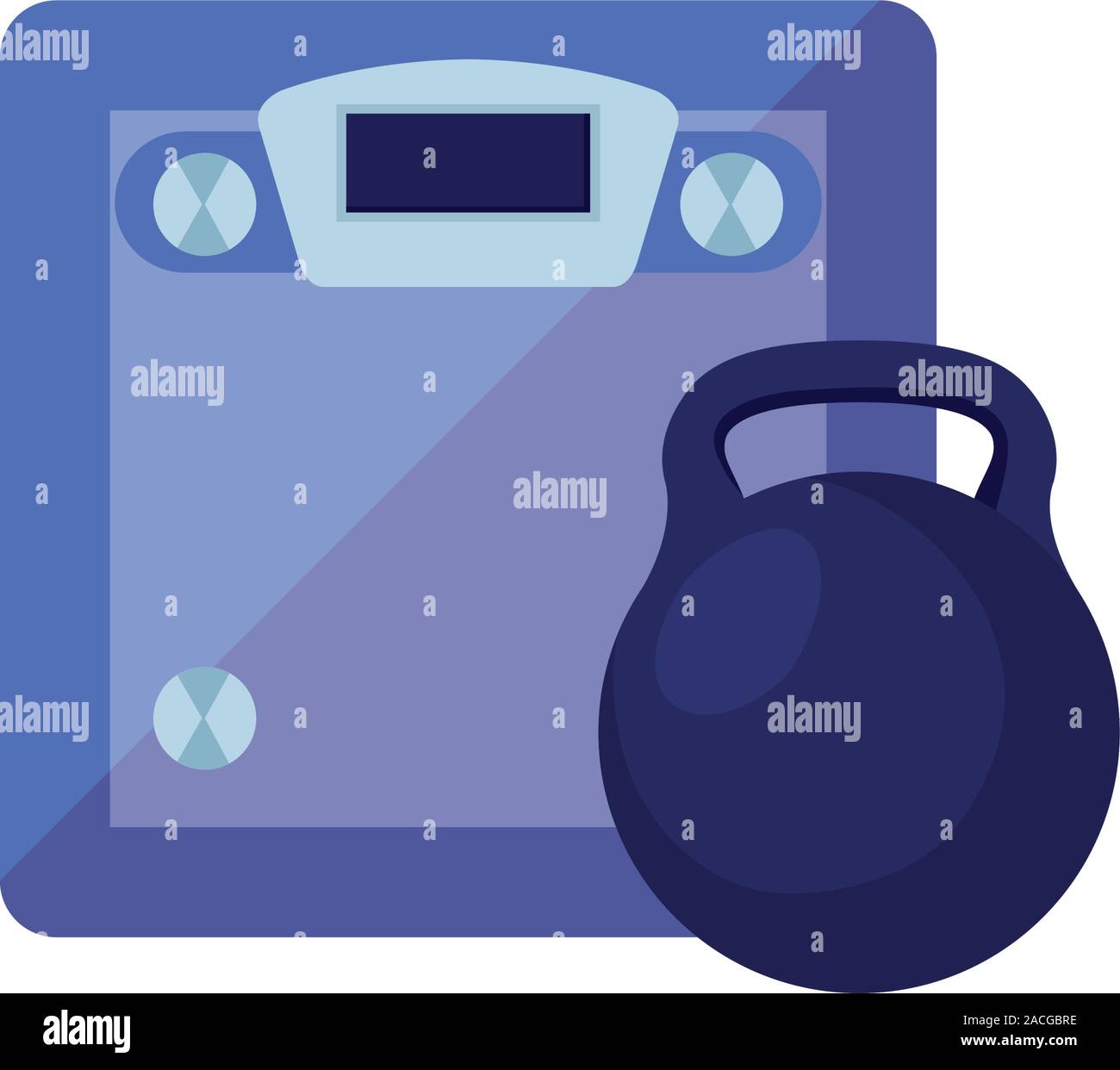 scale measure weight with dumbbell isolated icon Stock Vector Image ...