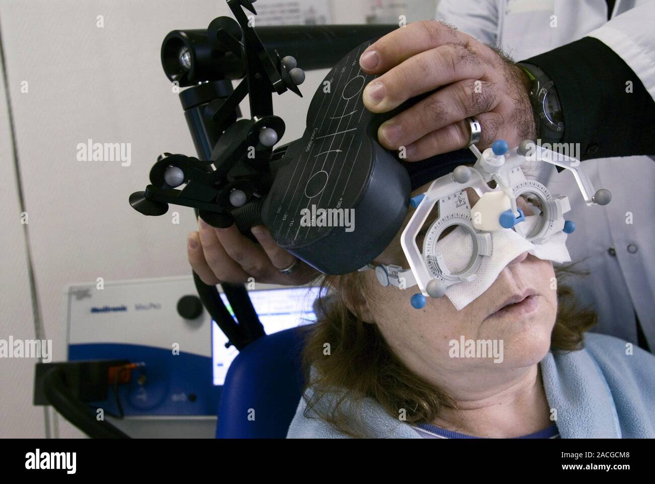 therapy for depression. Patient undergoing transcranial