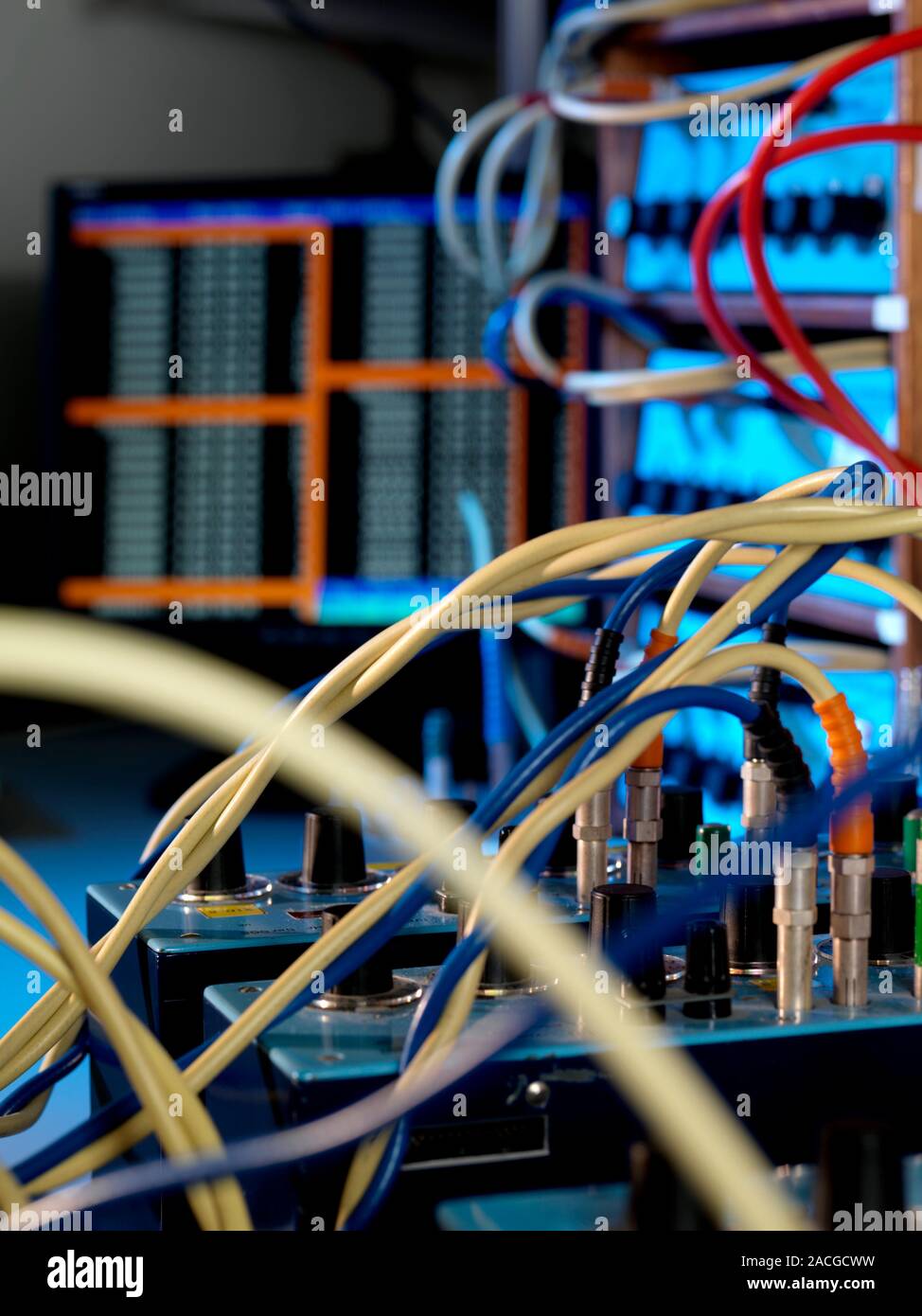 Inductive voltage divider bridge electronics. Photographed at the