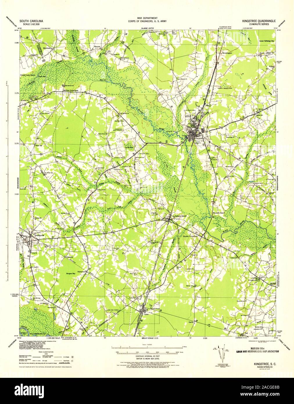 Kingstree map hires stock photography and images Alamy