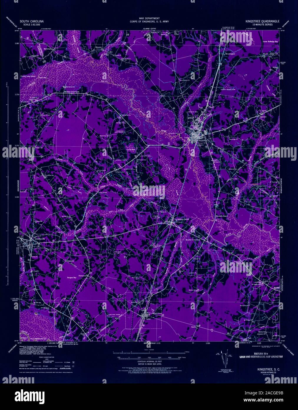 Kingstree map hires stock photography and images Alamy