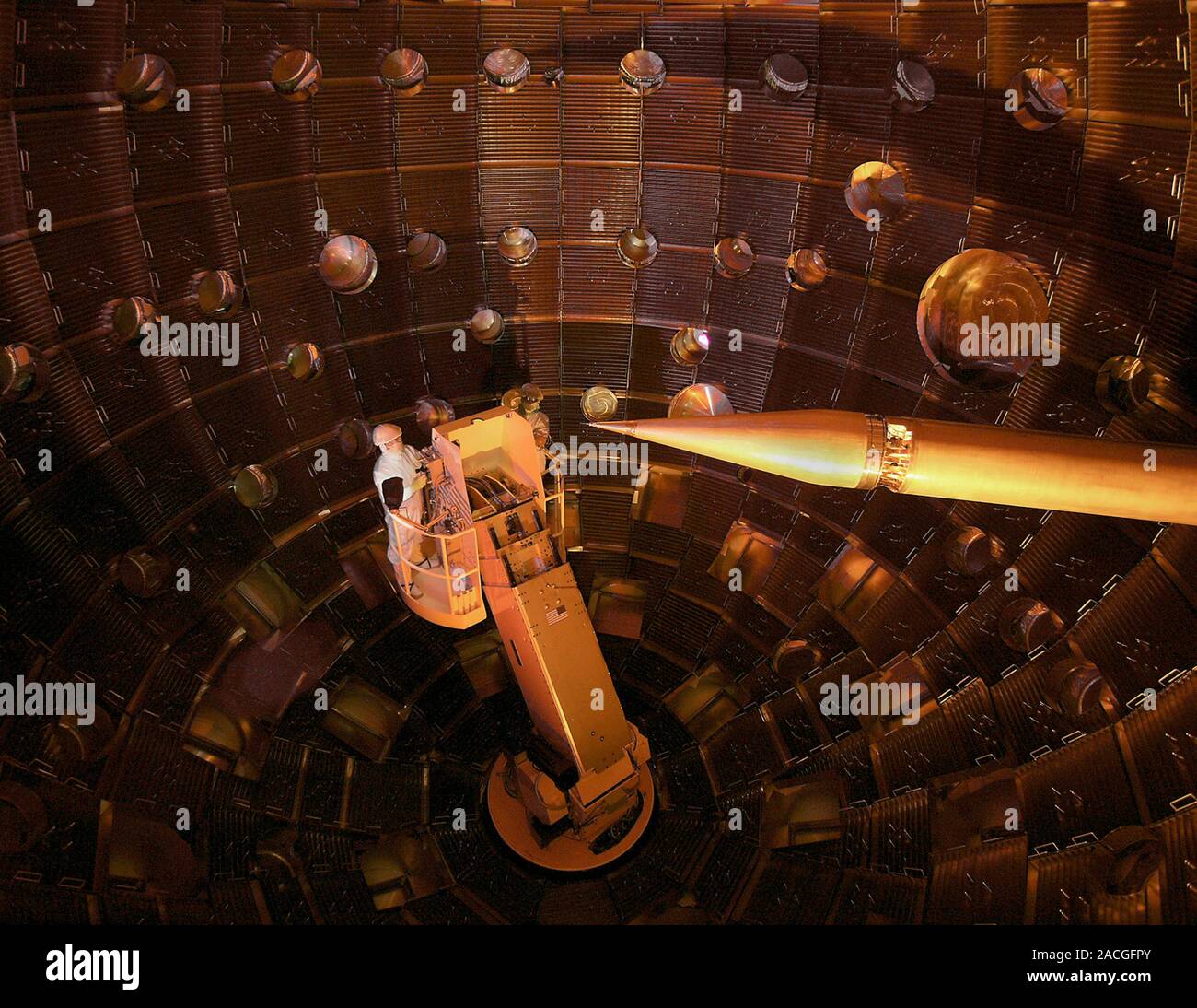 National Ignition Facility (NIF) target chamber. A service module
