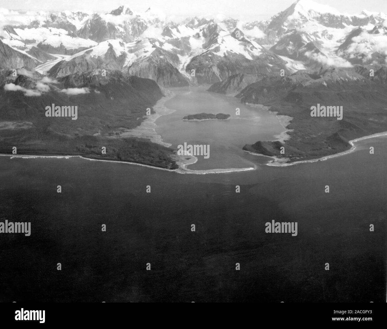 Lituya Bay After 1958 Tsunami Aerial Photograph Of Lituya Bay Alaska Lituya Bay After 1958 Tsunami Aerial Photograph Of Lituya Bay Alaska