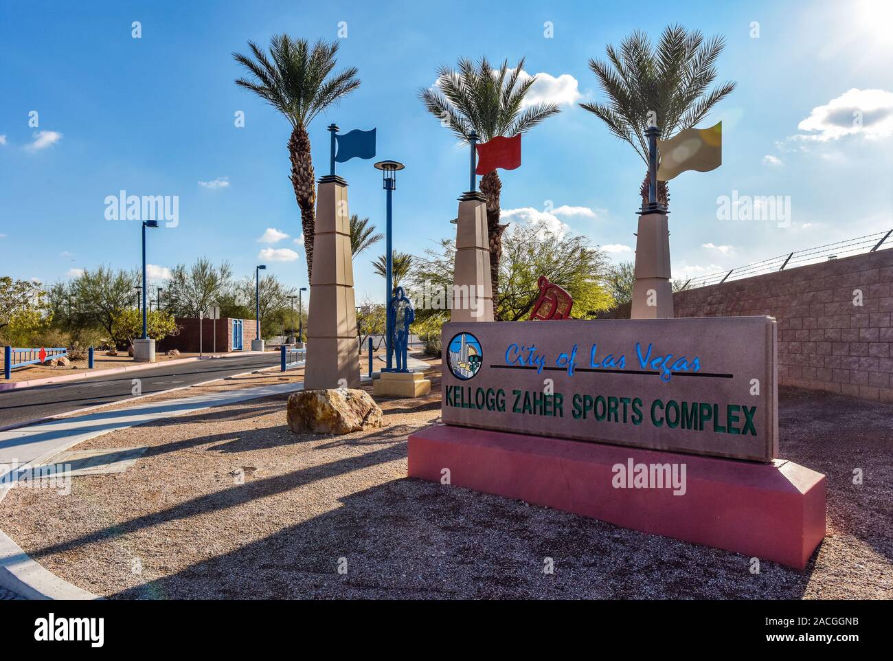 Kellogg Zaher Sports Complex Park, City of Las Vegas, Nevada Stock Photo