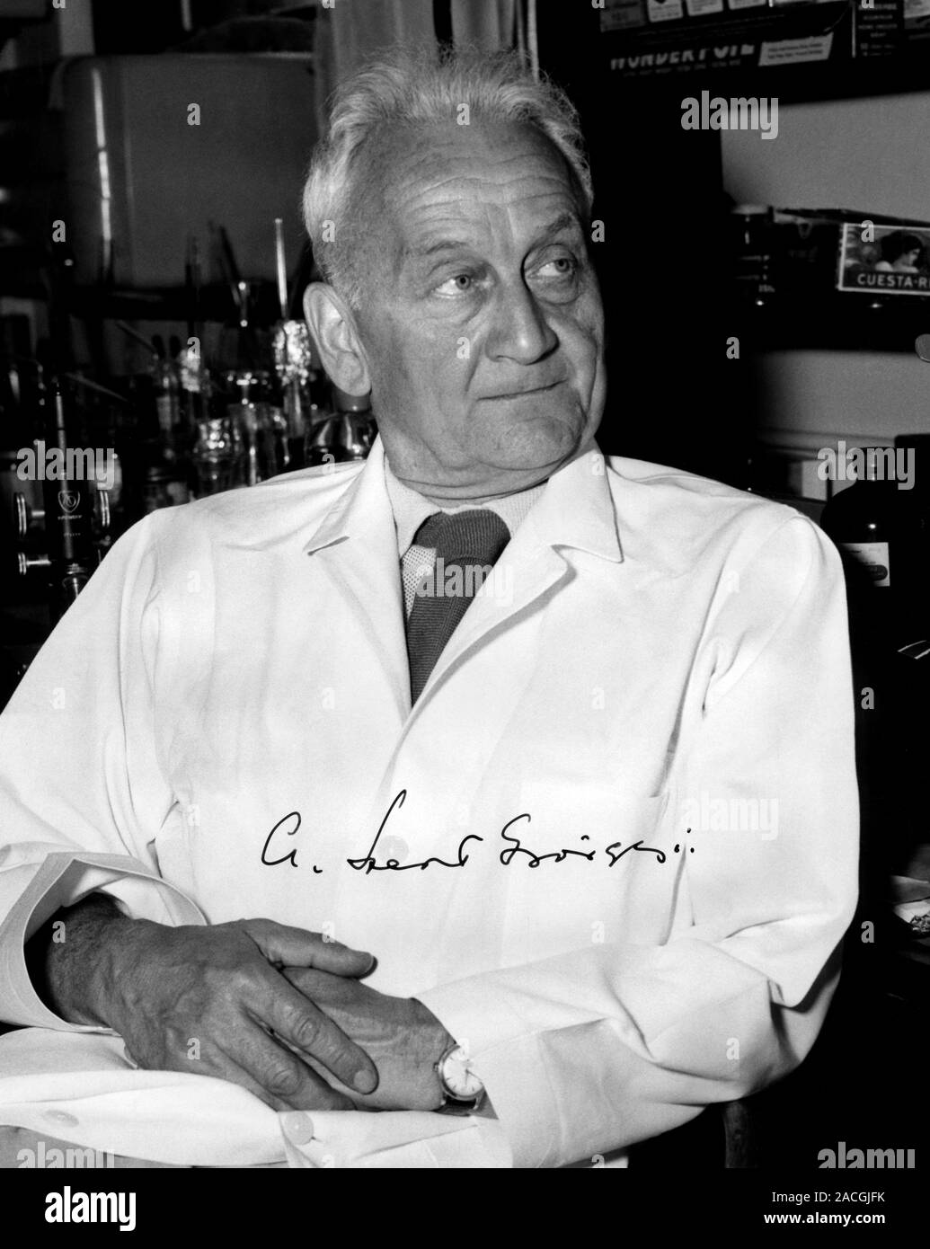 Albert (18931986), Hungarian biochemist, at the Marine