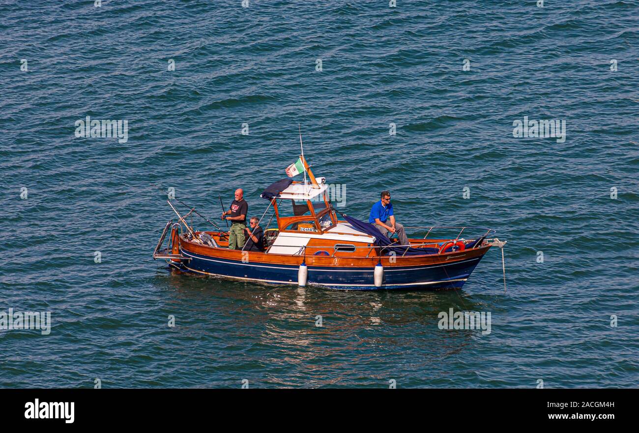 Old Teak Fishing Boat Stock Photo Alamy
