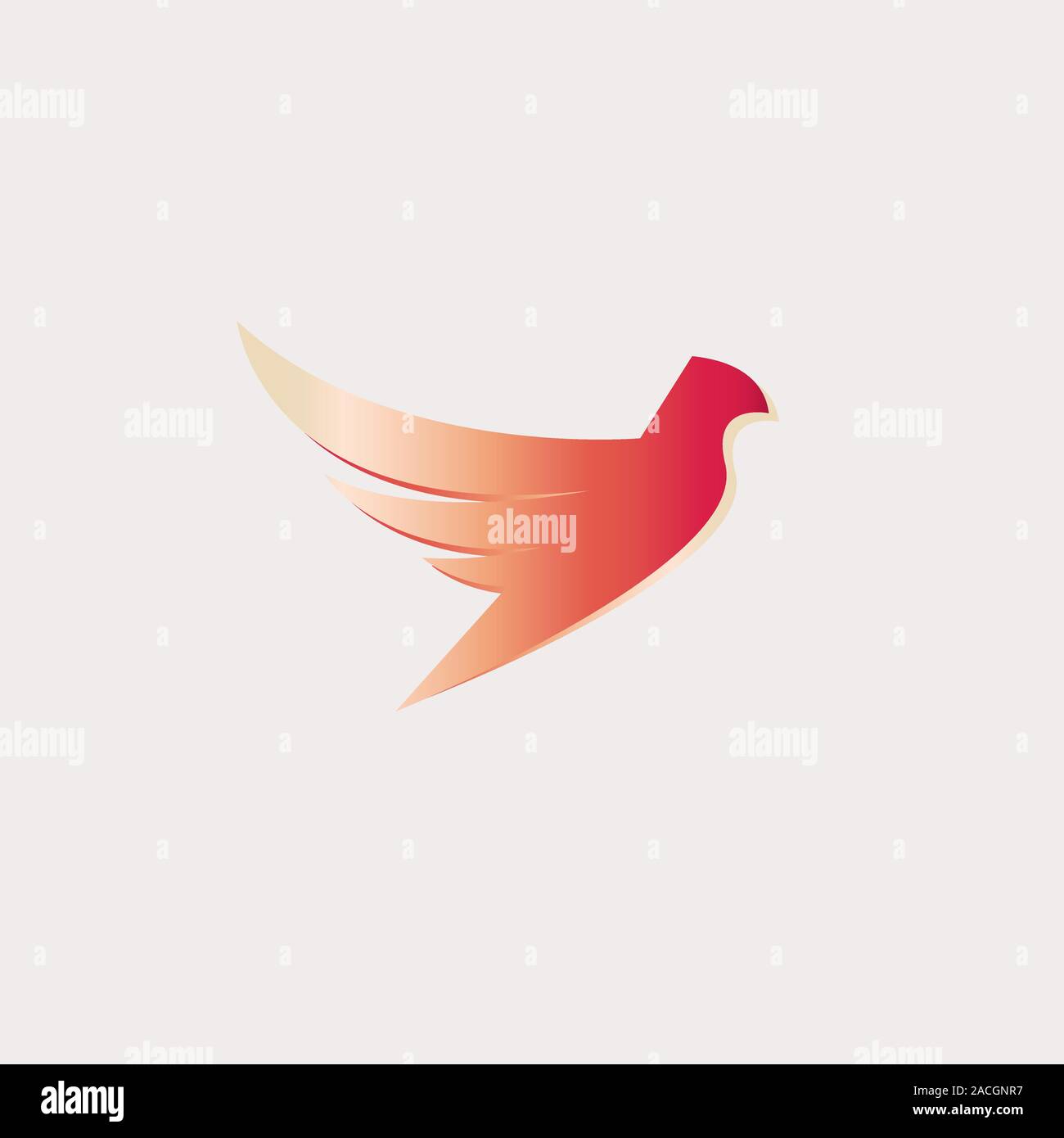 Bird colorful logo vector Stock Vector