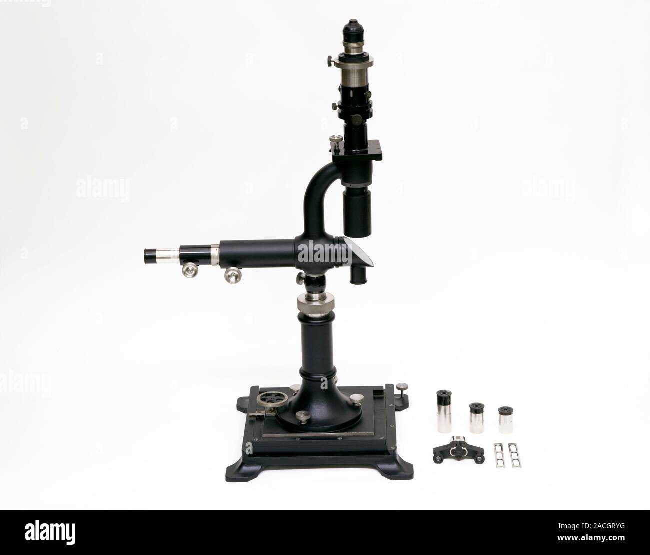 Early 20th century ophthalmoscopy tool. Ophthalmoscopic tools are used