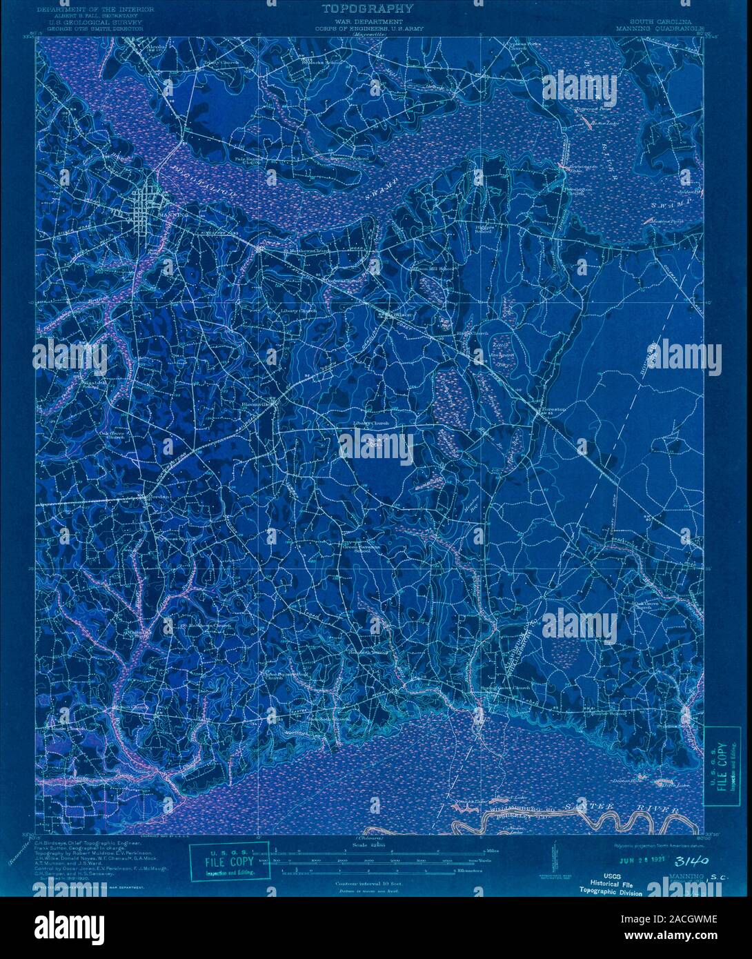 Map of manning south carolina hires stock photography and images Alamy