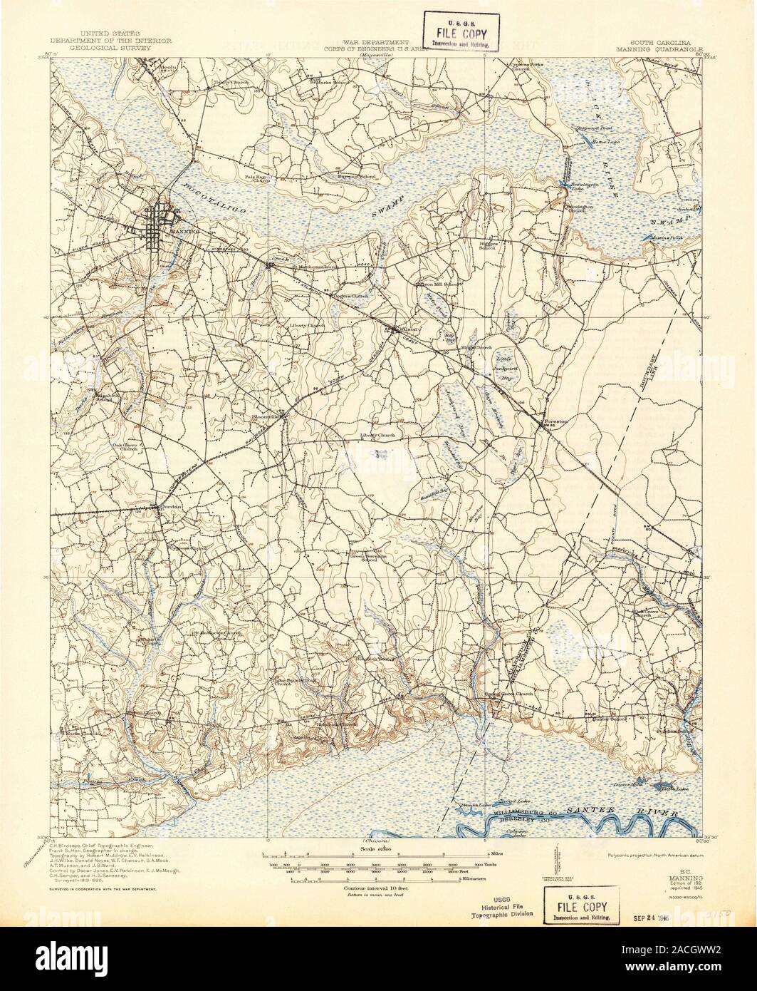 Manning south carolina map hires stock photography and images Alamy