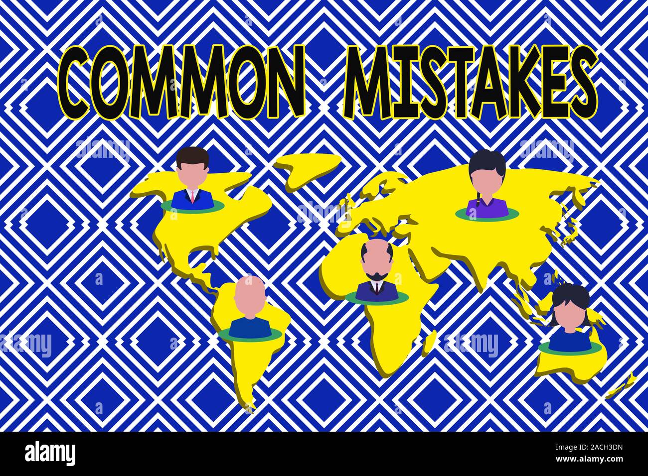 Text sign showing Common Mistakes. Business photo showcasing actions ...