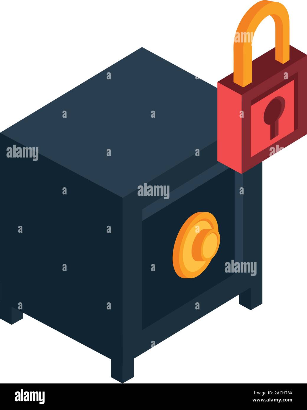 safe box money isolated icon Stock Vector Image & Art - Alamy