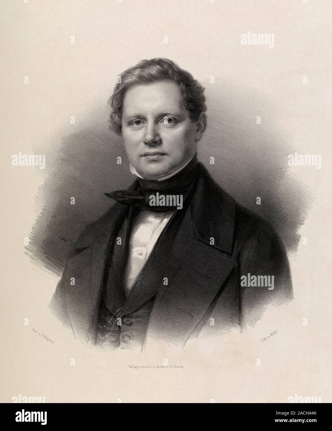 Heinrich Gustav Magnus (1802-1870), German chemist and physicist ...