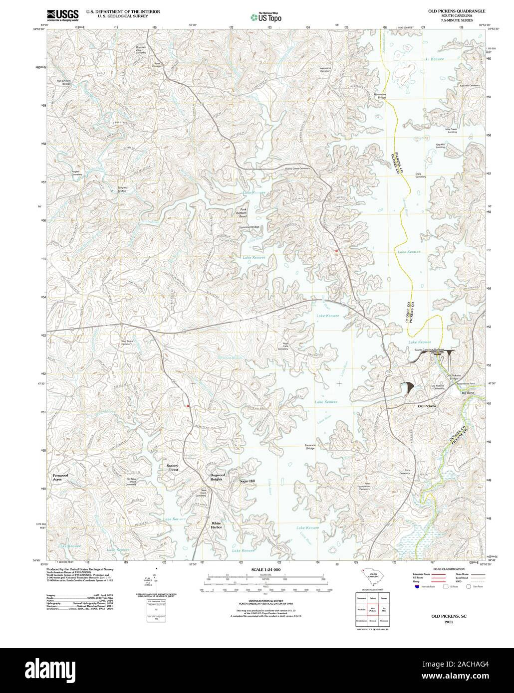 Map of pickens Cut Out Stock Images & Pictures Alamy
