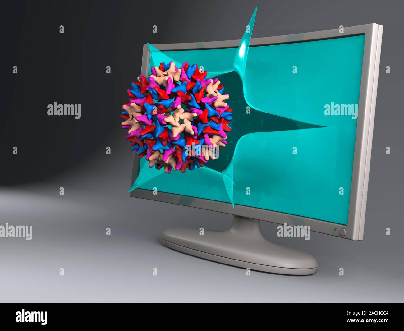 Virus research, conceptual image. Stock Photo