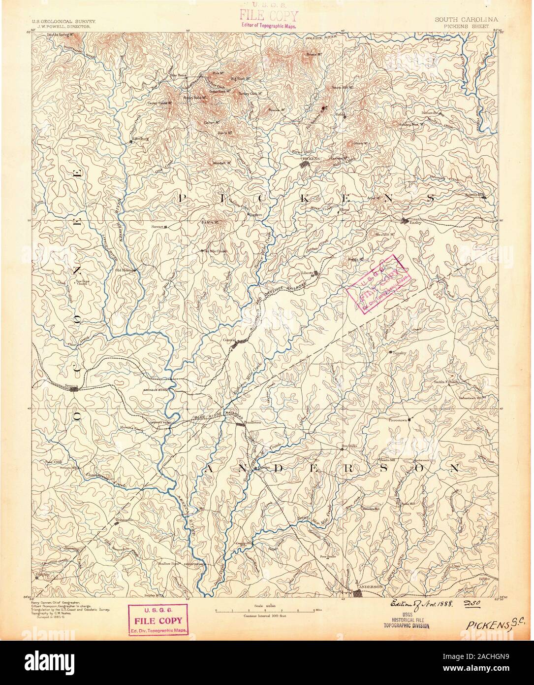 Map of pickens hires stock photography and images Alamy